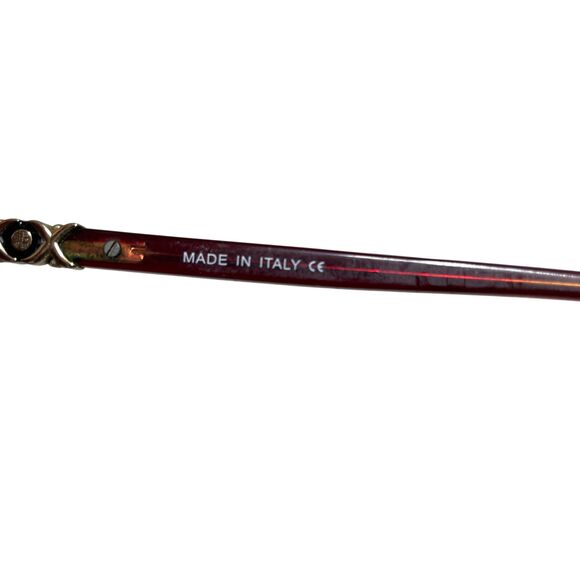 Chanel Vintage Eye Glass Frames Interlocking CC Pattern On Side Made in Italy - Picture 2 of 5